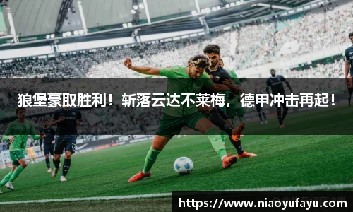 狼堡豪取胜利！斩落云达不莱梅，德甲冲击再起！